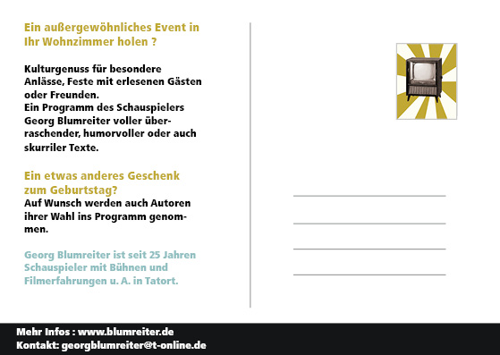 Flyer Wohnzmmerlesungen